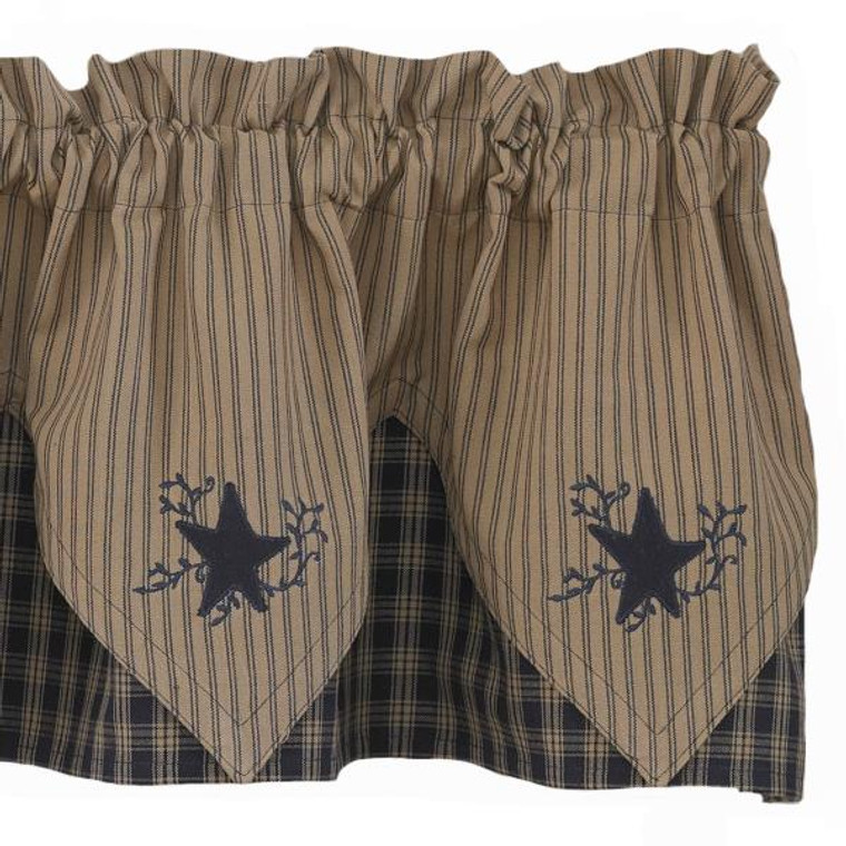 Sturbridge Navy Star Valance - Point 72x15 - 762242307209