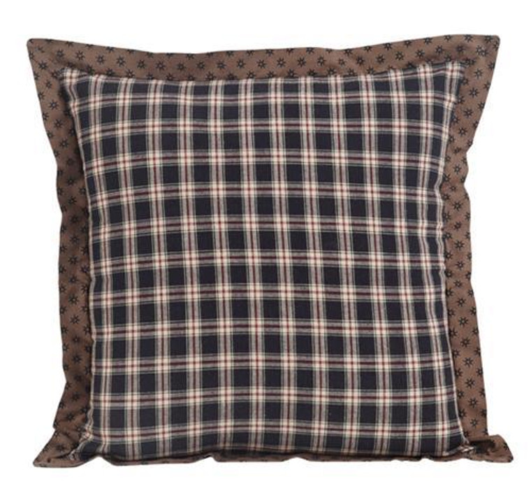 Bingham Star Pillow - 16x16 Fabric Plaid - 840528152856