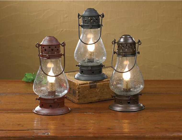 Tall Onion Lamp 9.5" Rustic Copper