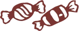 burgundy candies