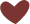 burgundy Heart Decoration