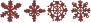 burgundy snowflakes