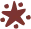 burgundy Decorative Star