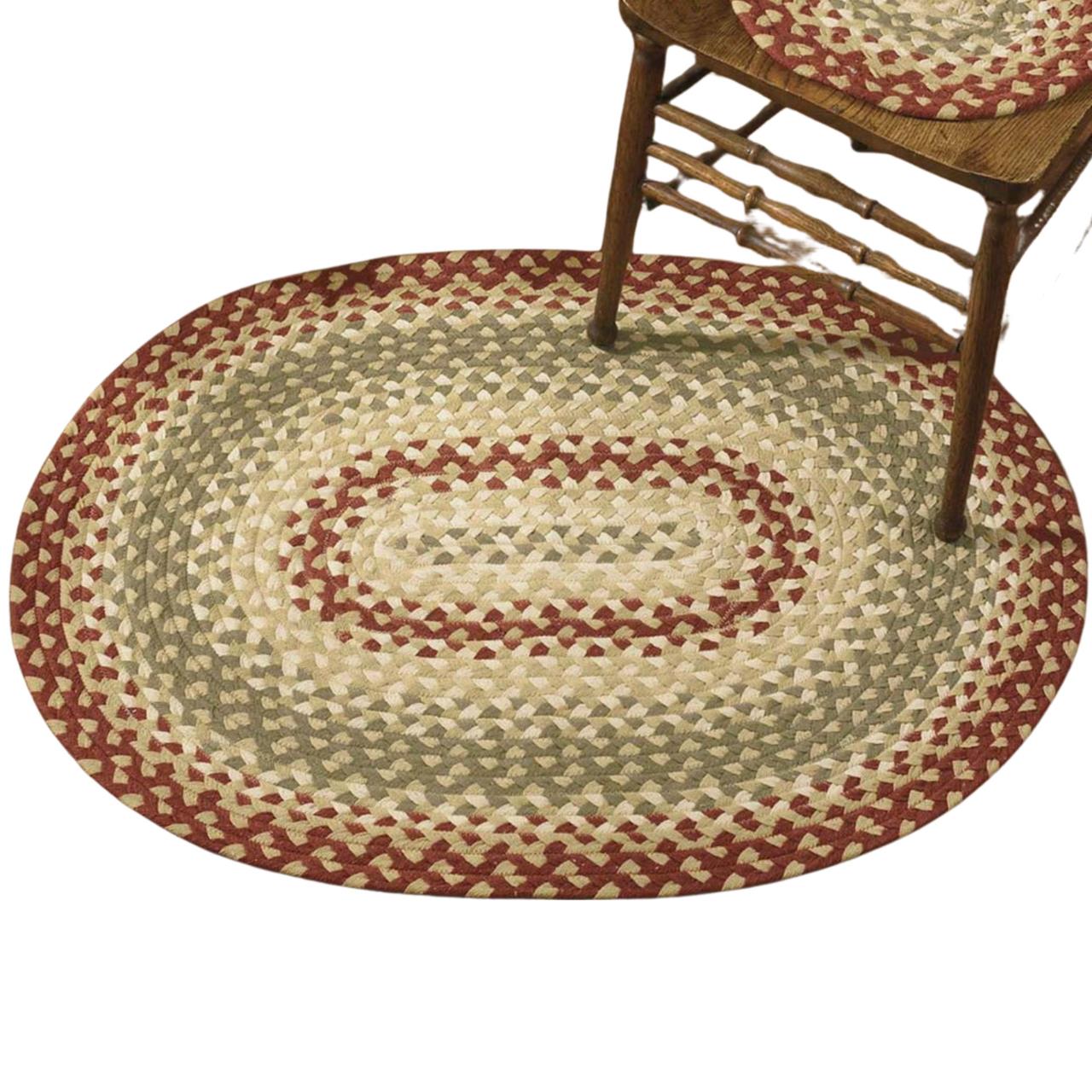 Mill Village Braided Oval Rug