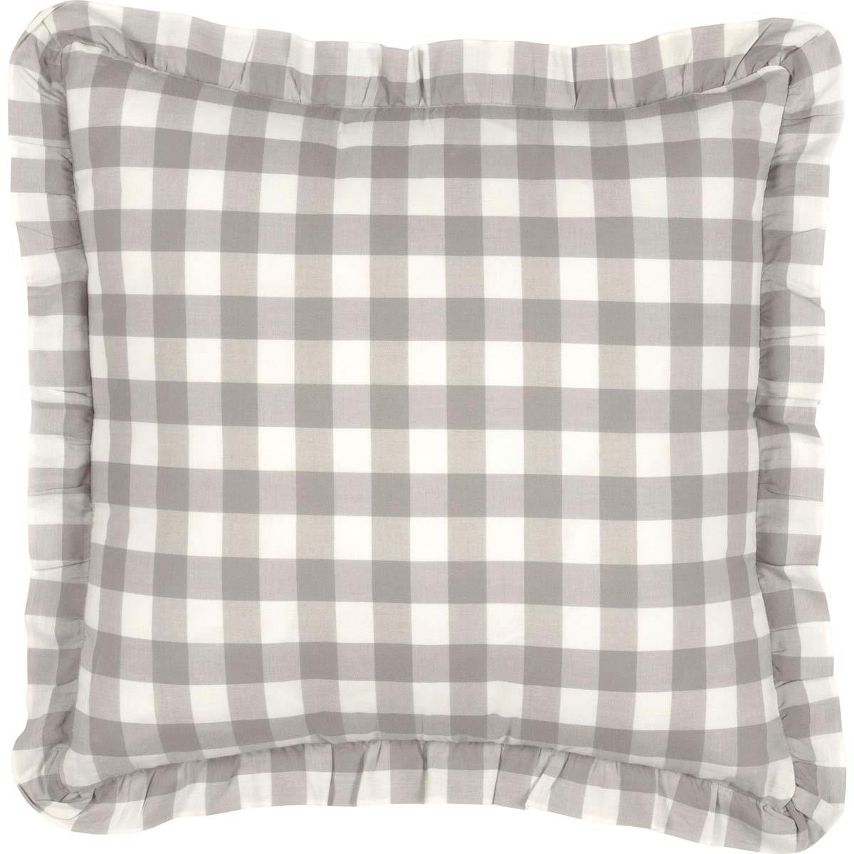 Annie Buffalo Check Grey Pillow - Thumbnail 2