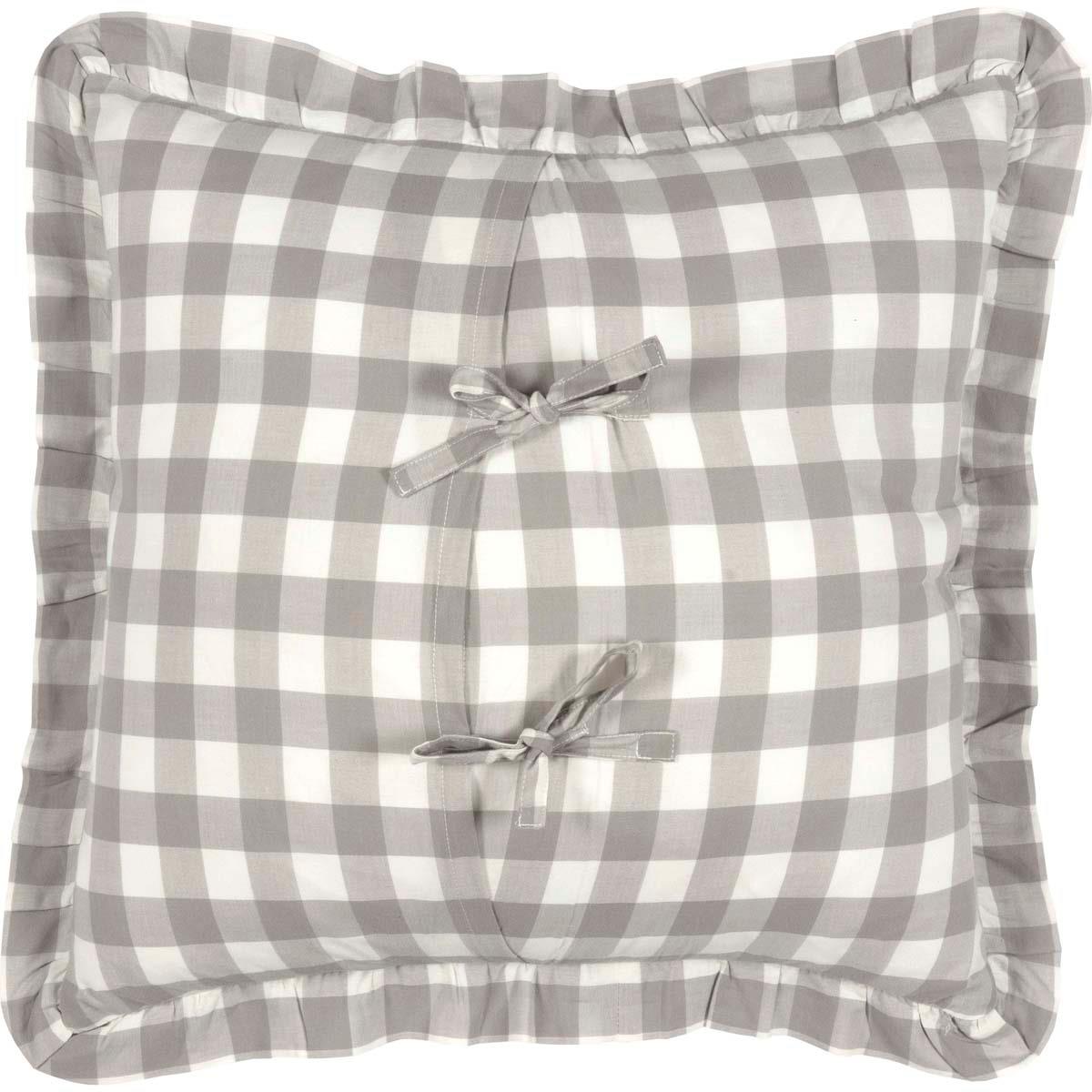 Annie Buffalo Check Grey Pillow