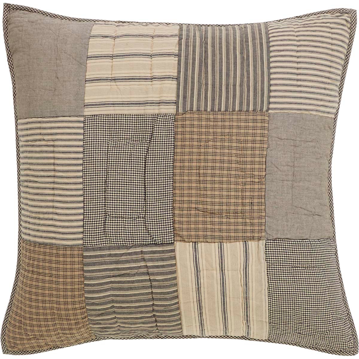 Sawyer Mill Charcoal Pillow Sham - Euro Quilted