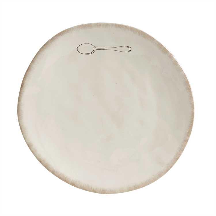 Villager Salad Plates with Spoon Set