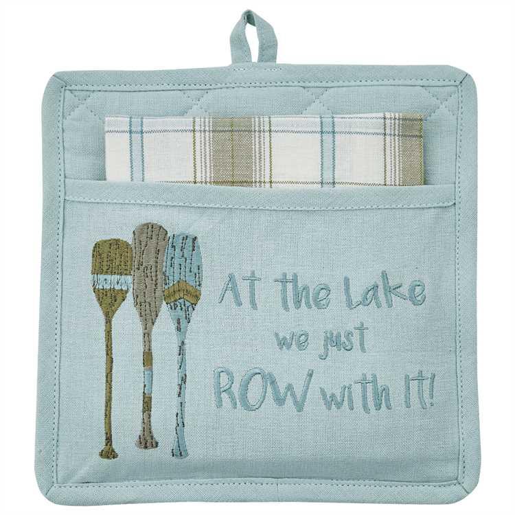 Row With It Pocket Pot Holder Set