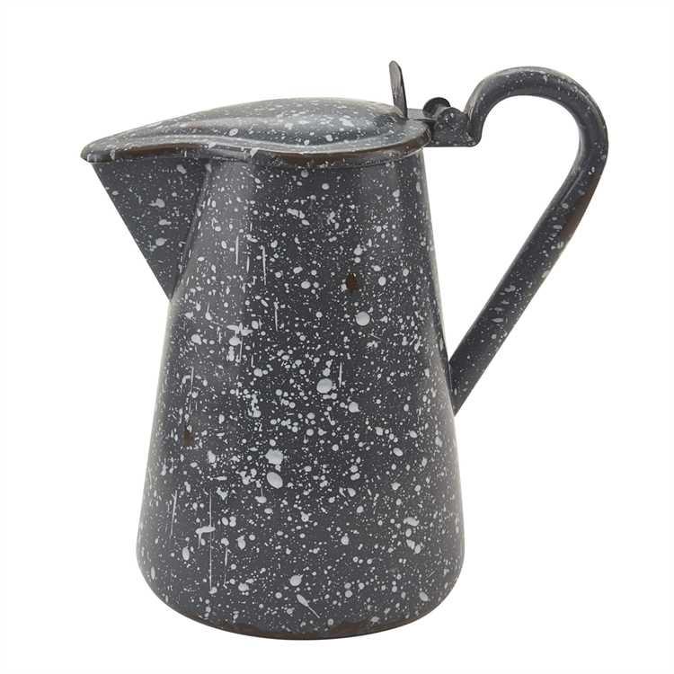 Granite Enamelware Gray - Pitcher with Lid - Country Village Shoppe