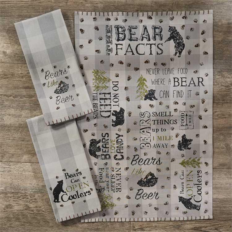 Bears Like Beer Printed Dishtowels