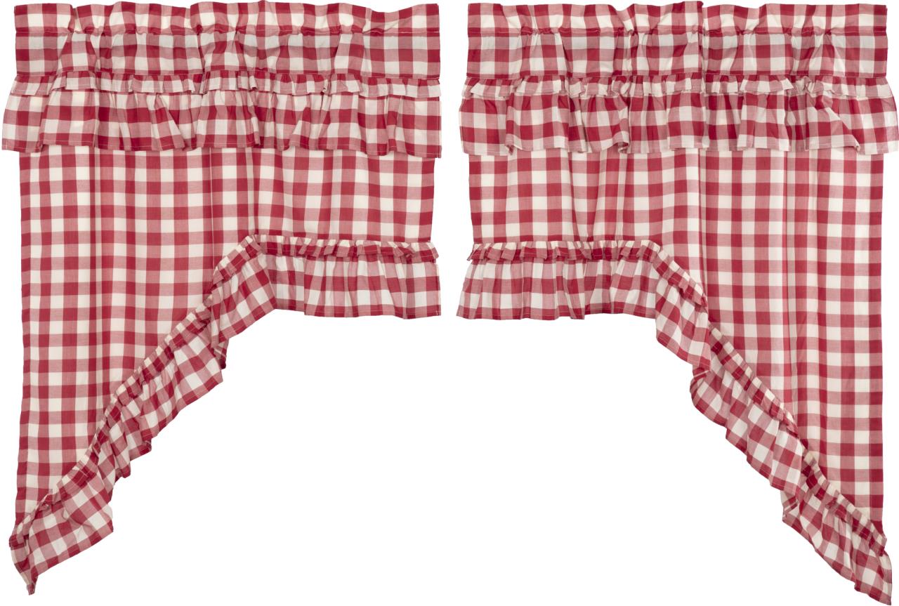 Annie Buffalo Check Red Swags