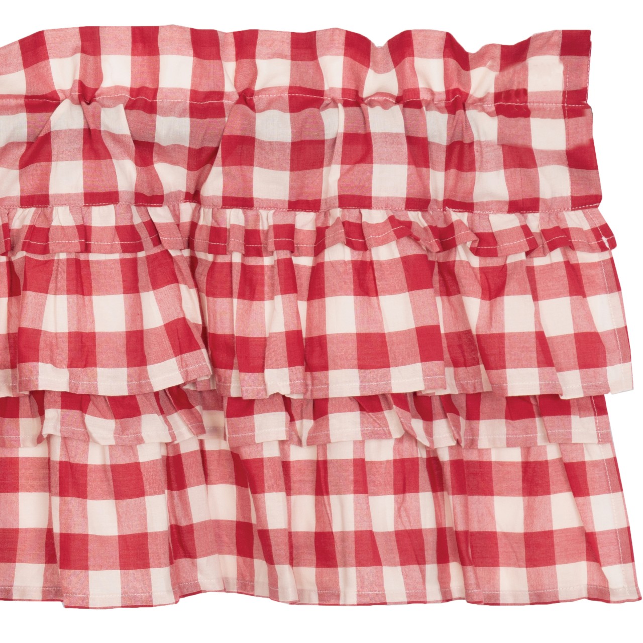 Annie Buffalo Check Red Valance - 60x16 - Thumbnail 3