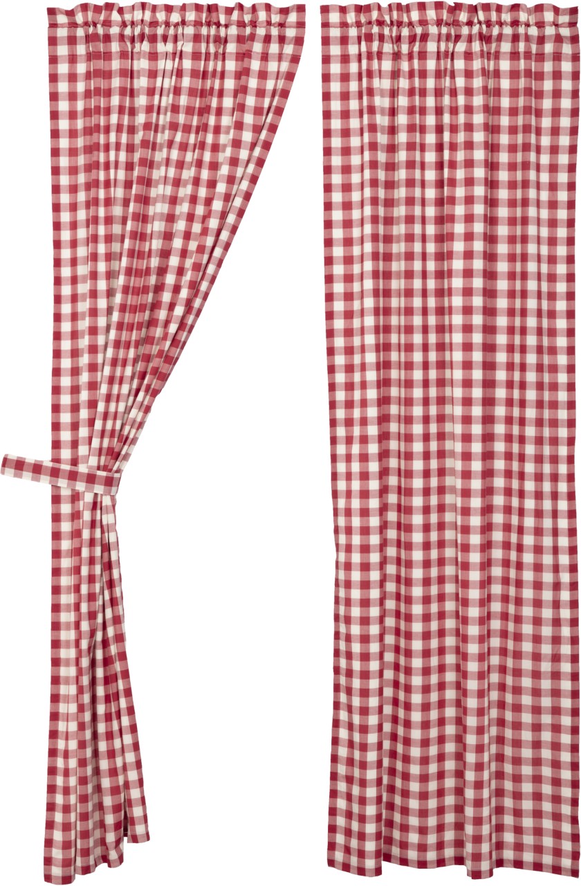 Annie Buffalo Check Red Panels - Ruffled - Thumbnail 4