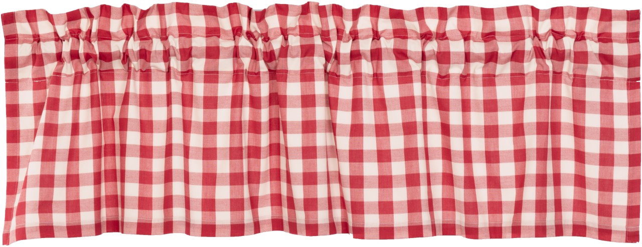 Annie Buffalo Check Red Valance - 60x16 - Thumbnail 4