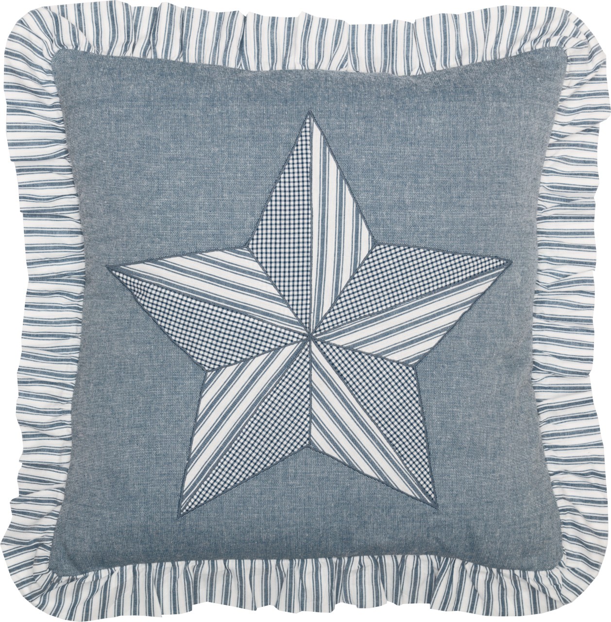 Sawyer Mill Blue Barn Star Pillow - Thumbnail 2