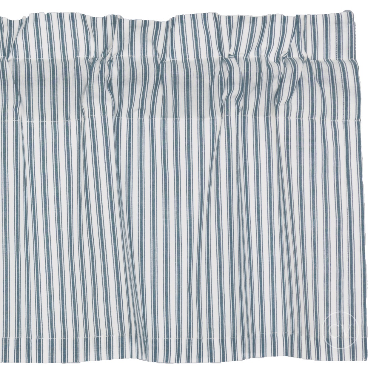 Sawyer Mill Black Ticking Stripe Valance - Thumbnail 5