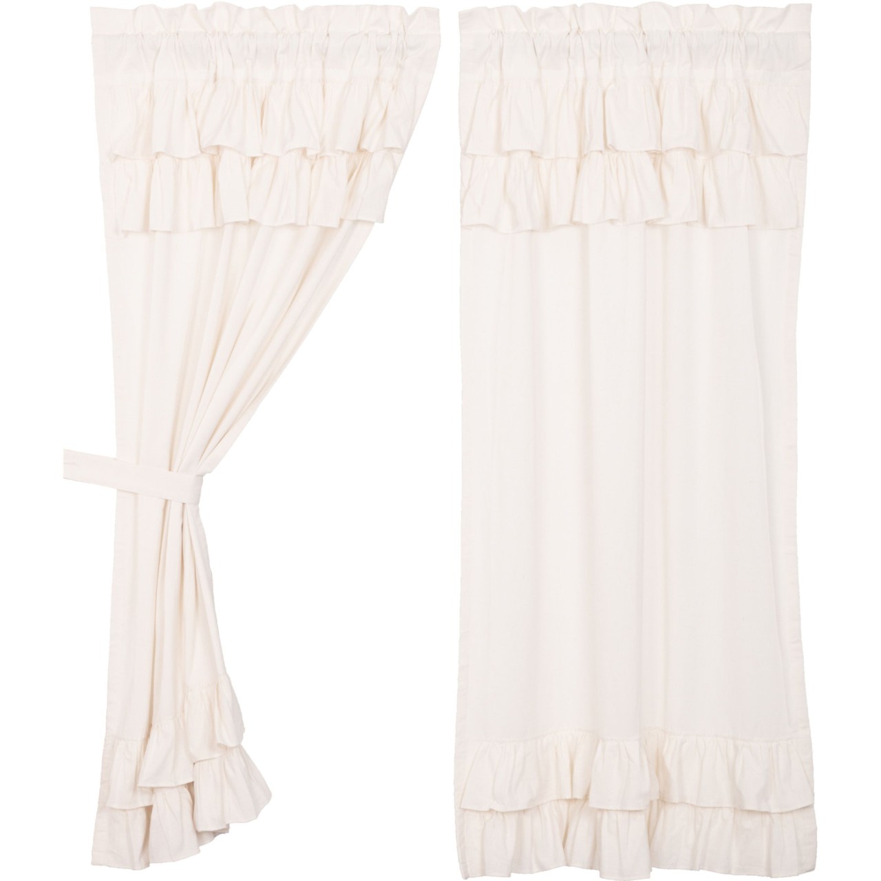 Simple Life Flax Lined Ruffled Short Panels