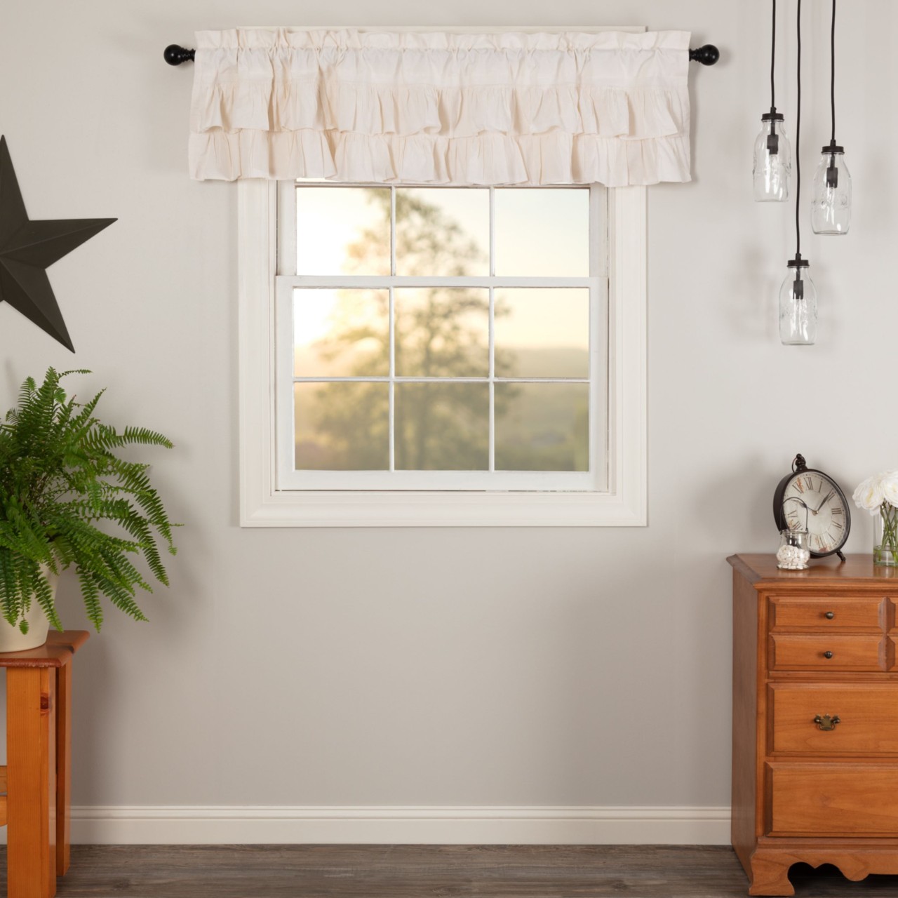 Simple Life Flax Antique White Valance - Thumbnail 2