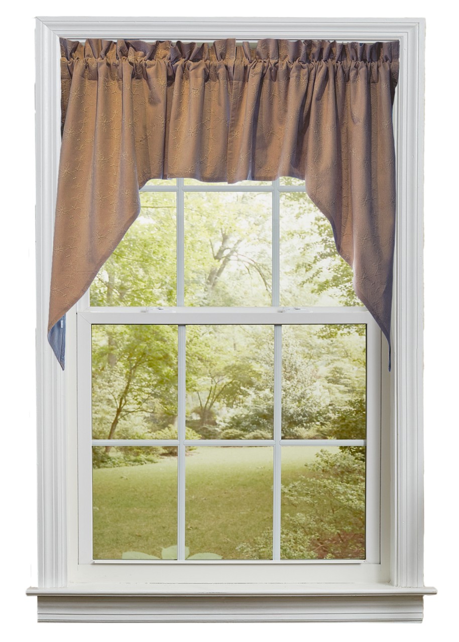 トップス ideaswam Candlewicking Swags - Taupe 72x36 - Country Village Shoppe