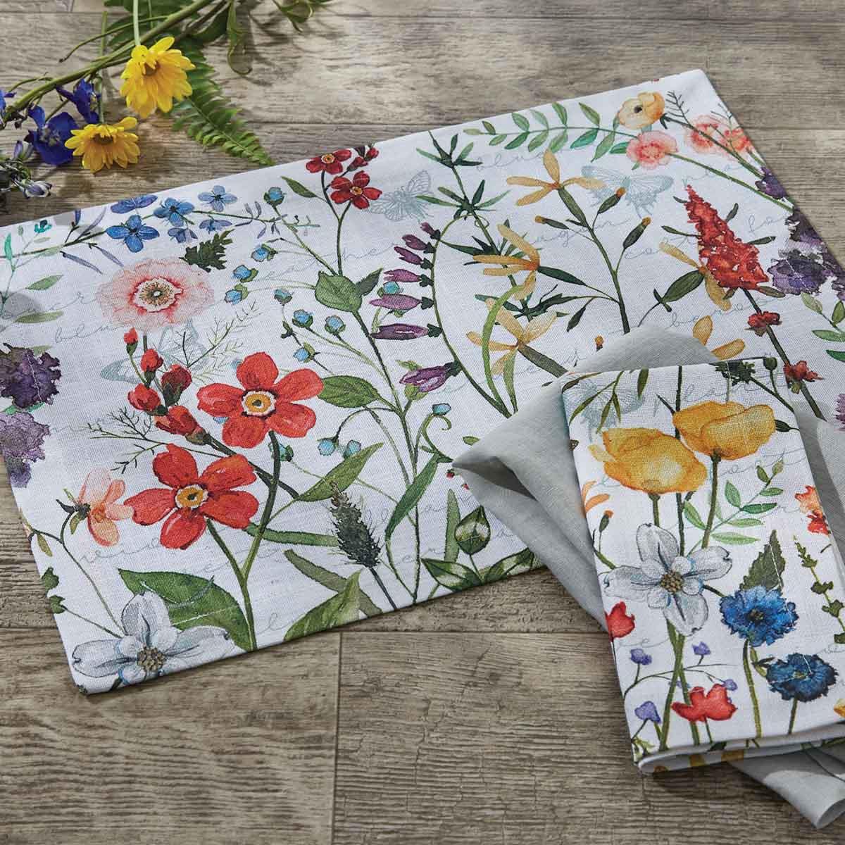 Wildflower Sketchbook Placemats - Set of 6