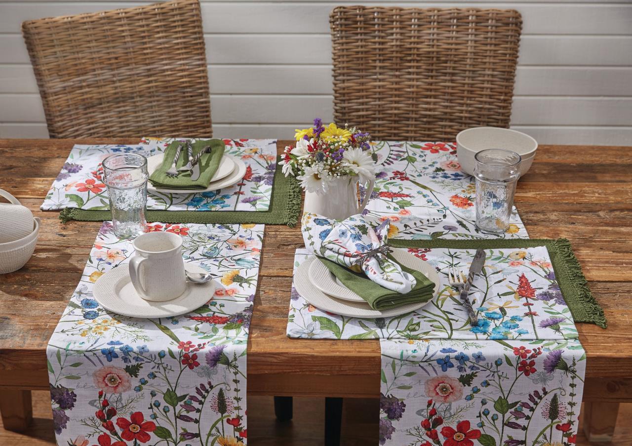 Wildflower Sketchbook Placemats - Set of 6 - Thumbnail 2