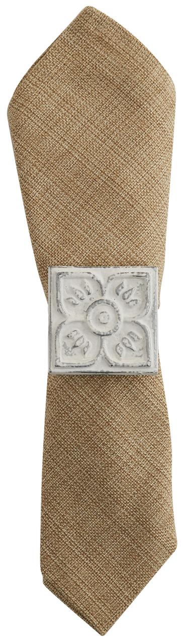 Distressed Tile Napkin Rings