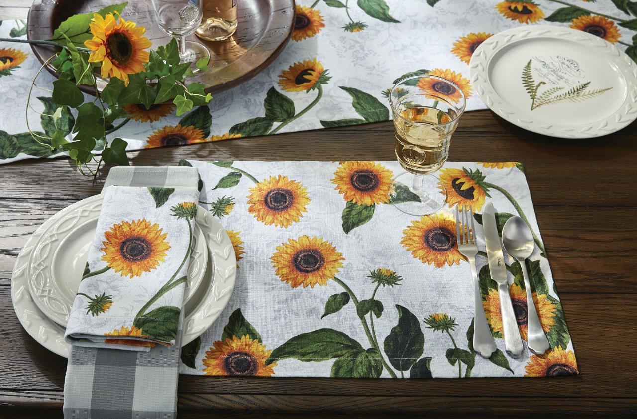 Sunflower Toile Placemats - Thumbnail 2