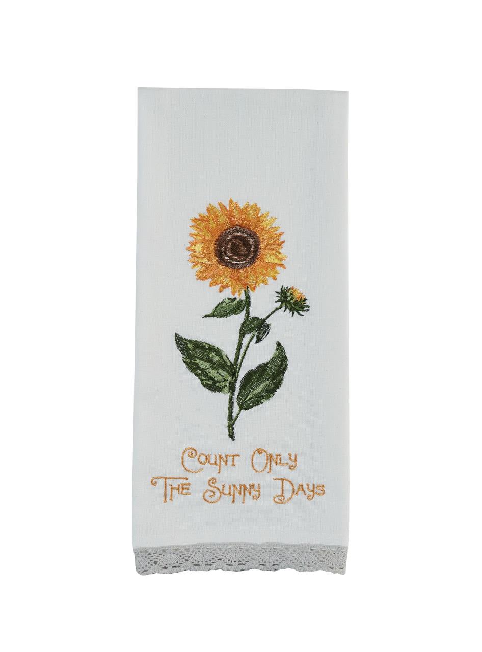 Count Sunny Days Embroidered Dishtowels - Thumbnail 2
