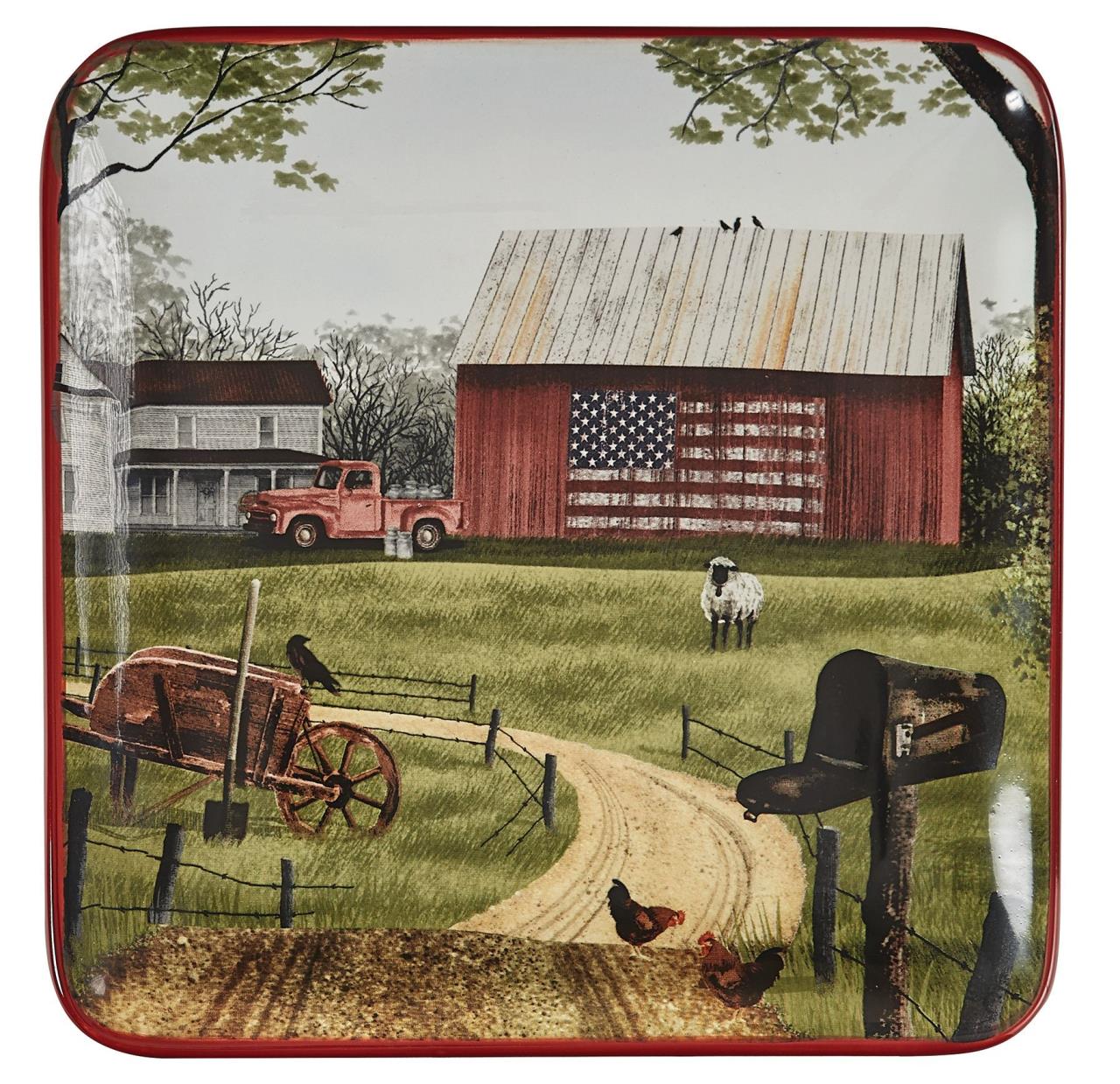 Life On The Farm Salad Plates