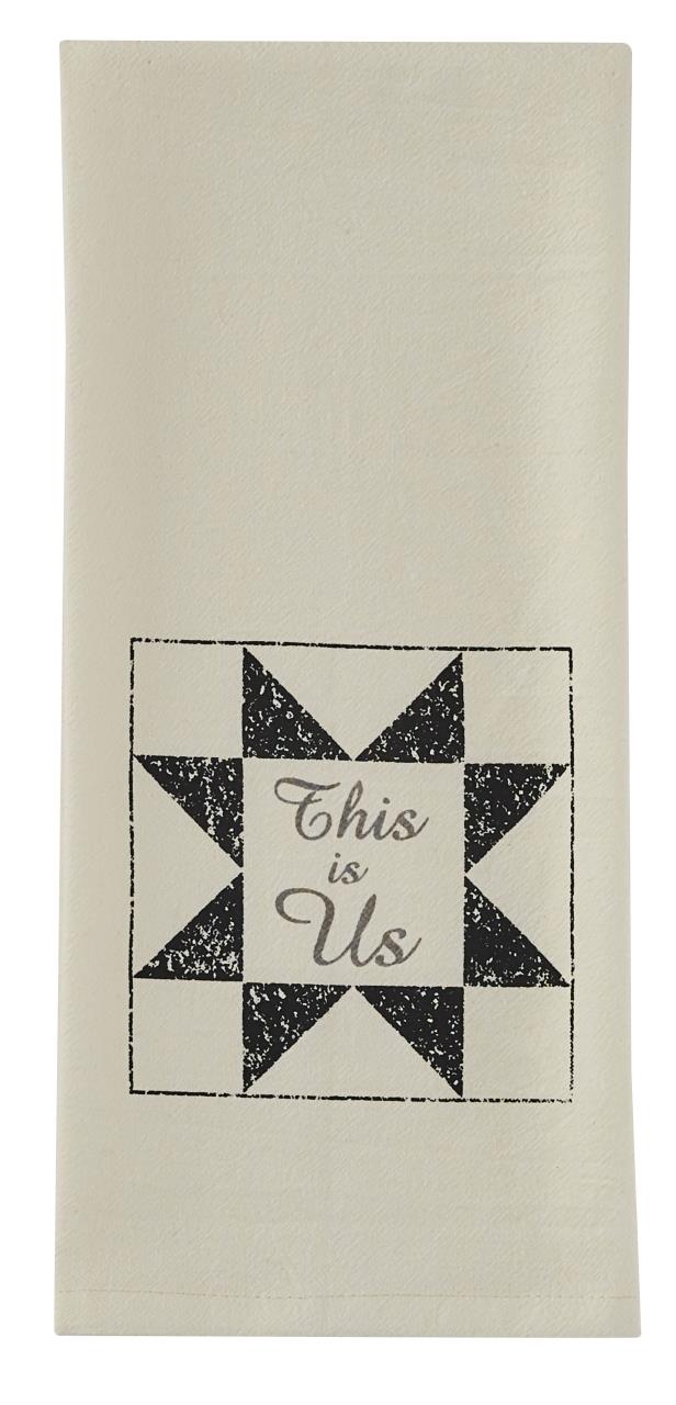 This Is Us Printed Flour Sack Dishtowels