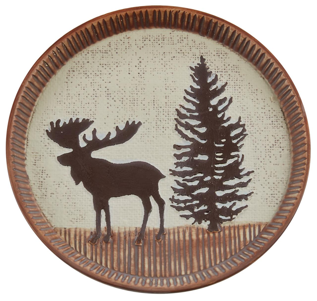 Wilderness Trail Moose Salad Plates Set of Country Village