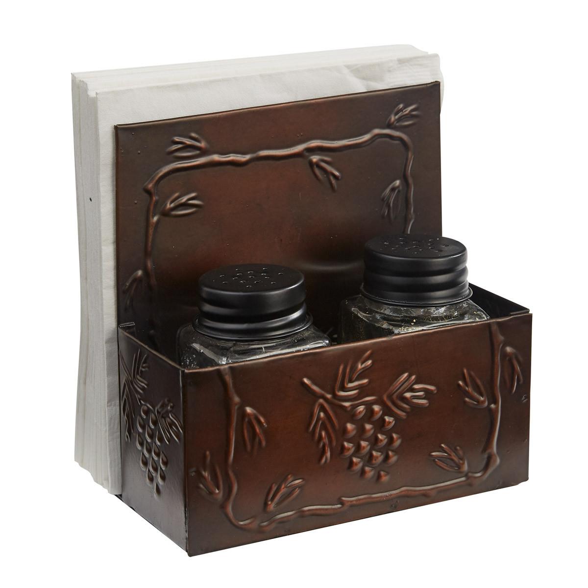 Valley Pine Napkin and Salt & Pepper Caddy