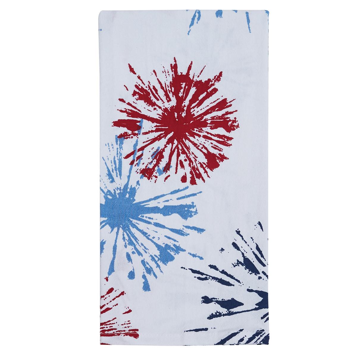 Fireworks Decorative Dishtowels - Set of 2