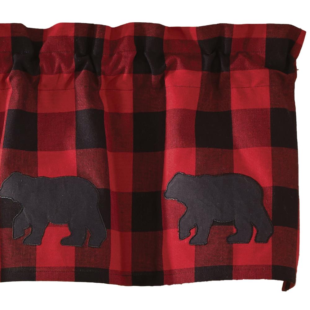 Buffalo Check Bear Applique Valance - Thumbnail 4
