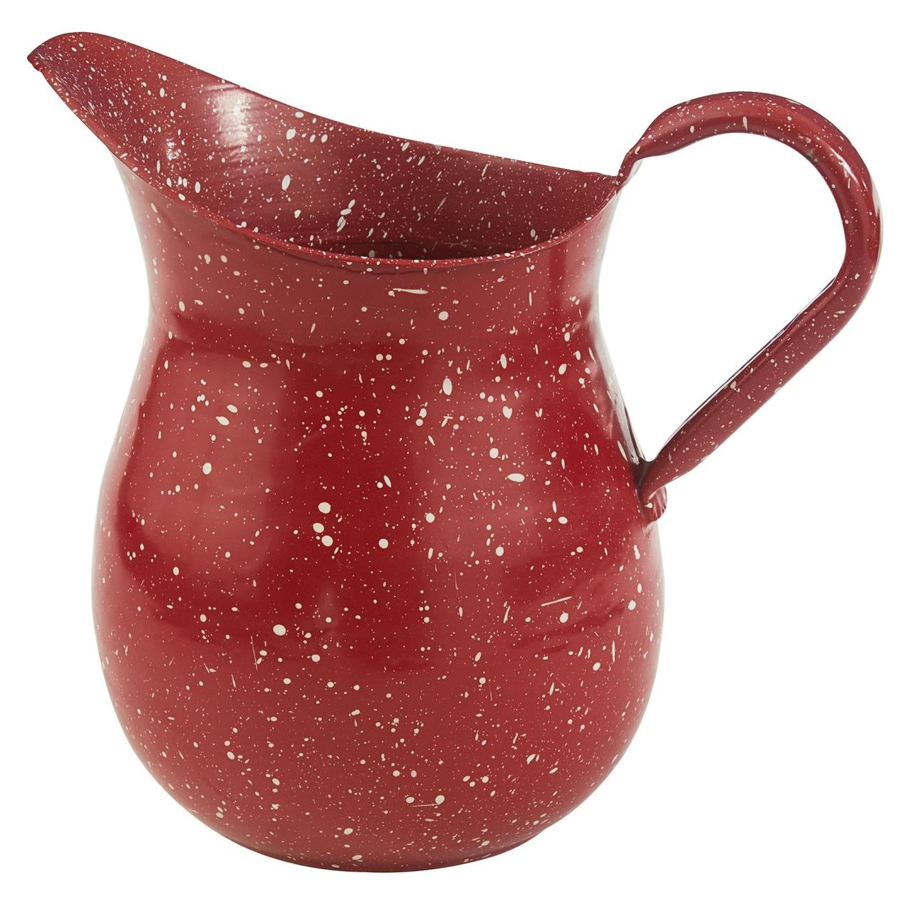 Granite Enamelware Red Pitcher Country Village Shoppe