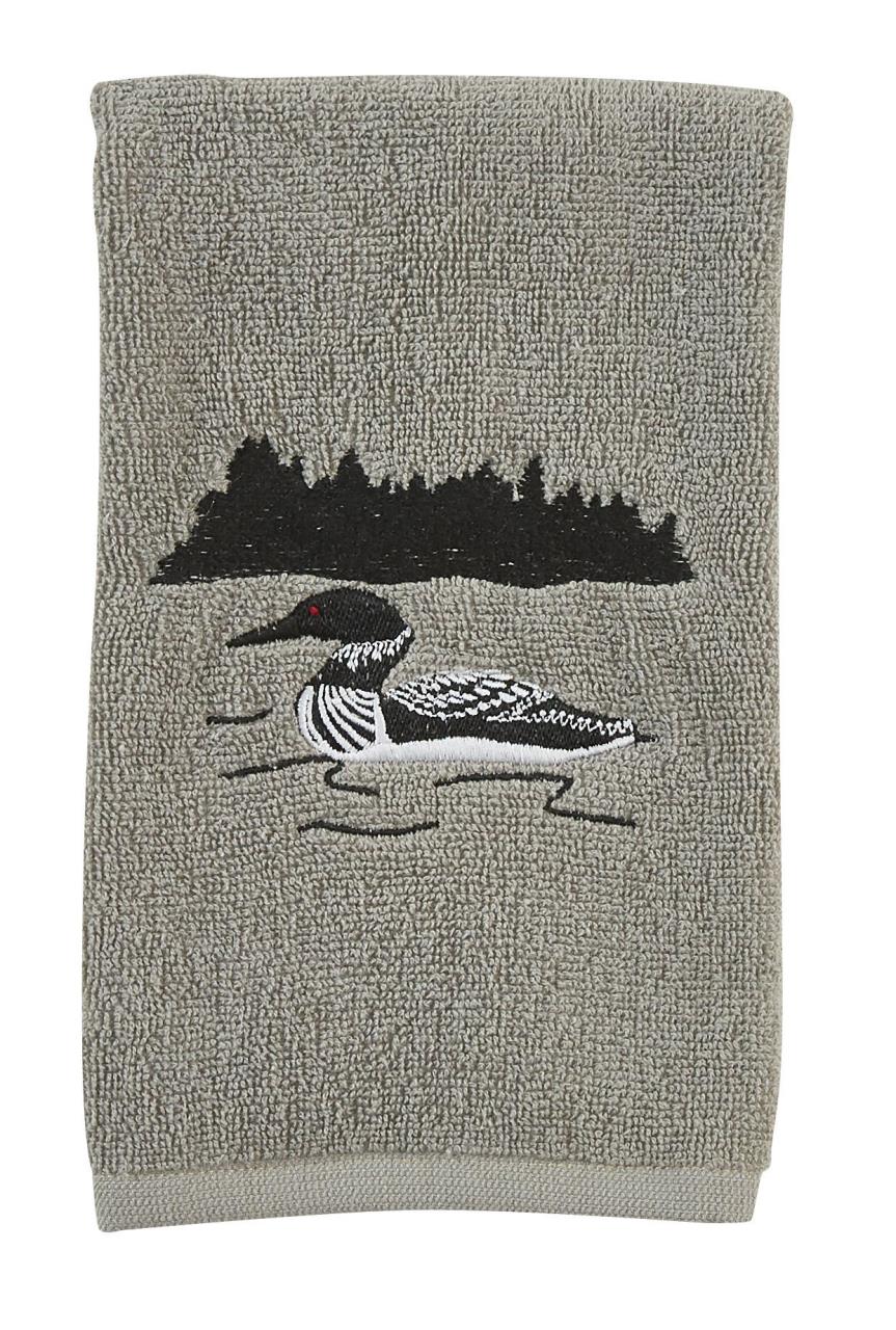 Grey Area Loon Fingertip Towels