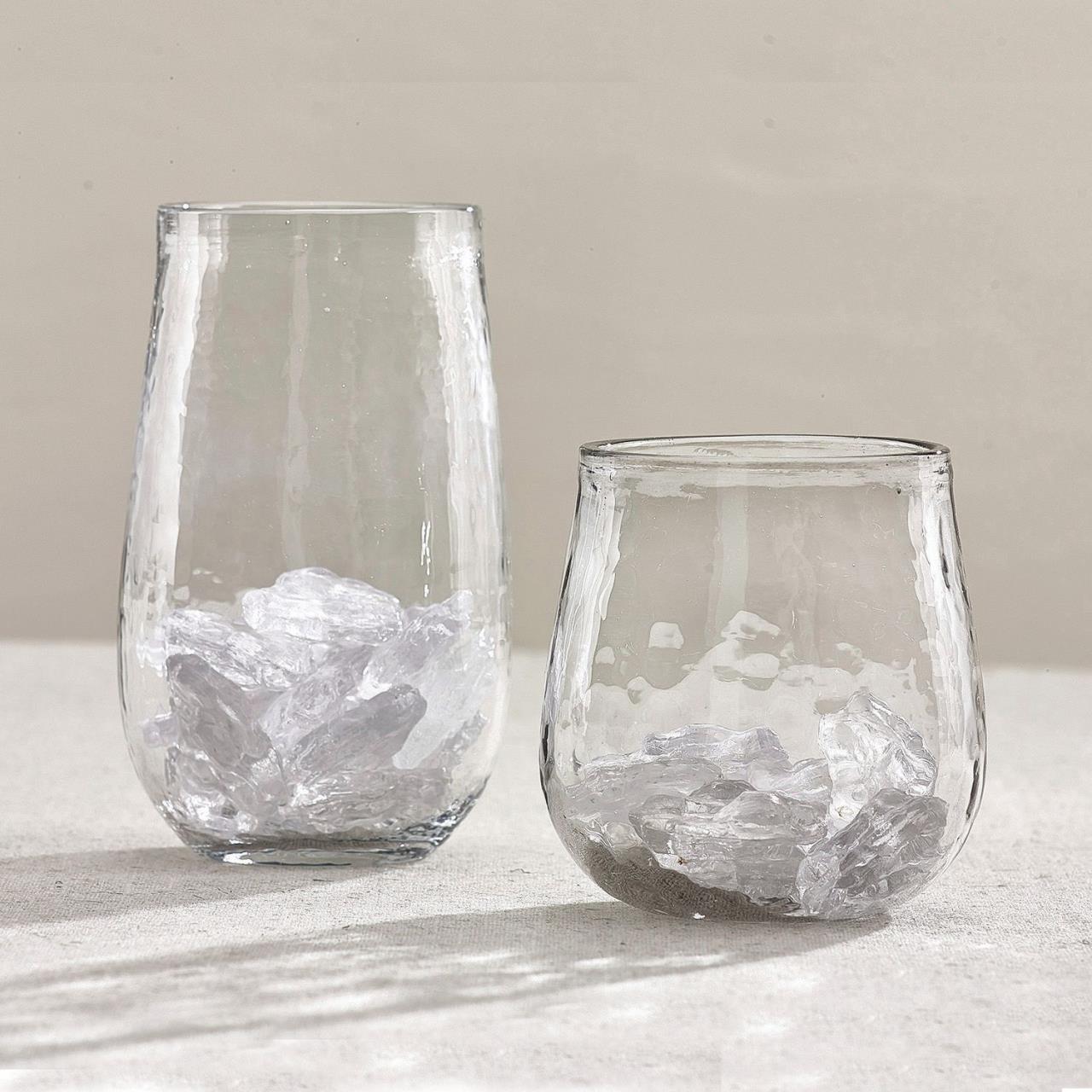 Textured Tall Beverage Glass