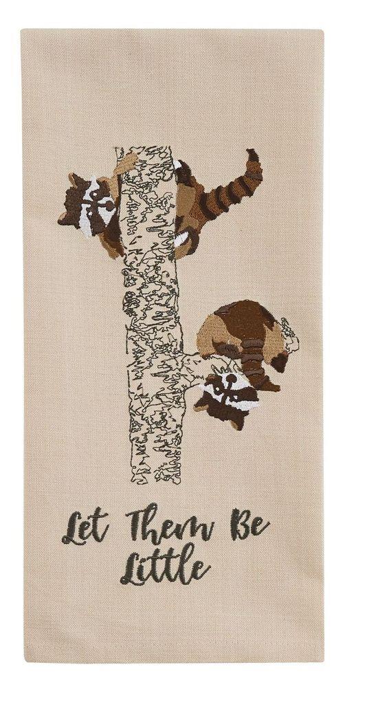 Let Them Be Little Raccoon Embroidered Dishtowels