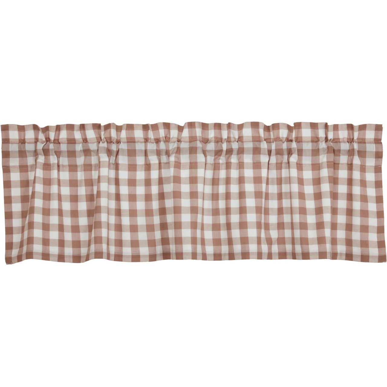 Annie Buffalo Check Portabella Valance - 60x16 - Thumbnail 2