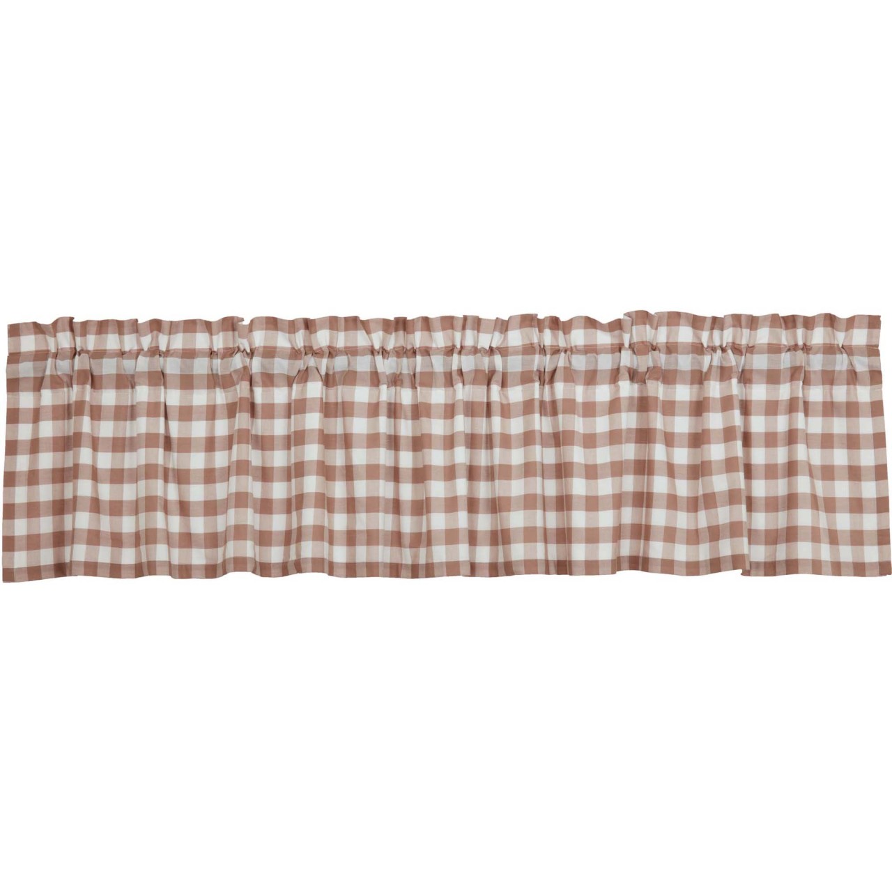 Annie Buffalo Check Portabella Valance - 60x16 - Thumbnail 4