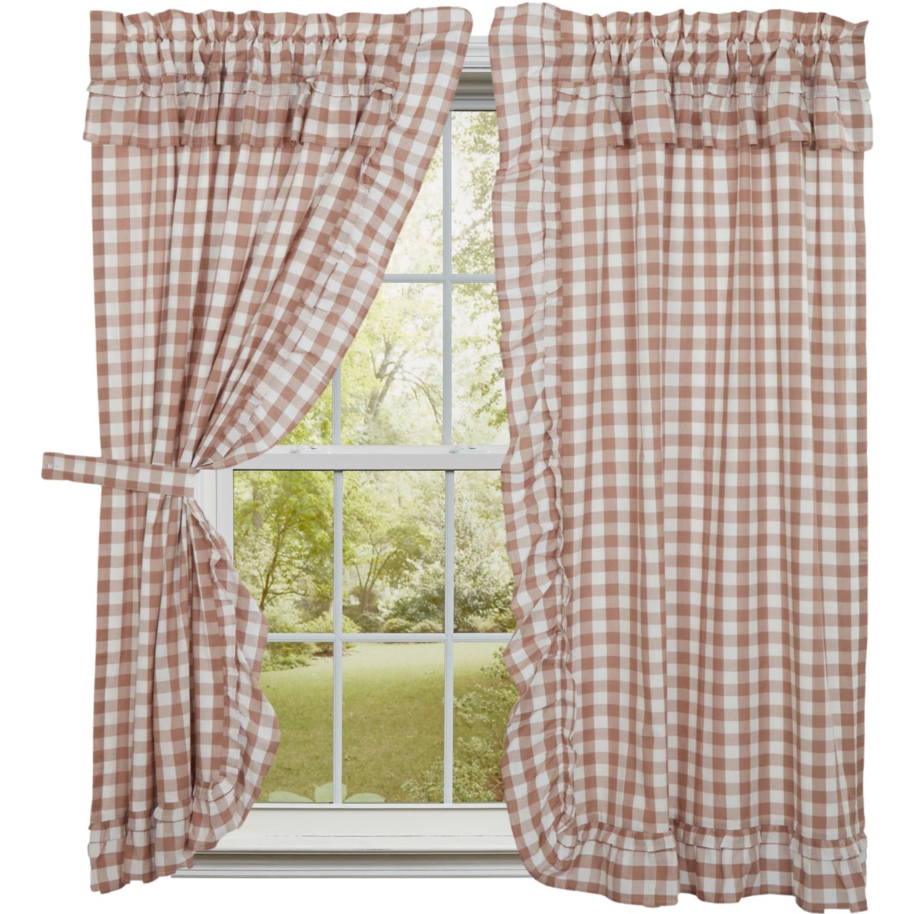 Annie Buffalo Check Portabella Ruffled Tiers