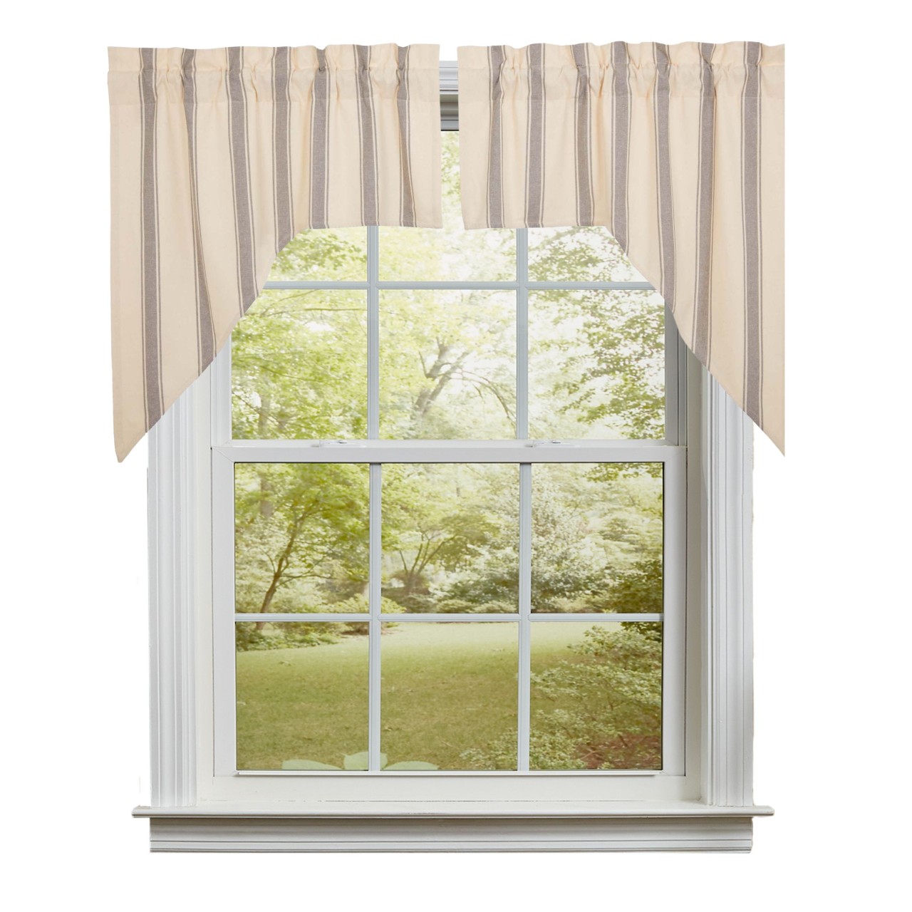 Grace Grain Sack Stripe Swags - Thumbnail 3