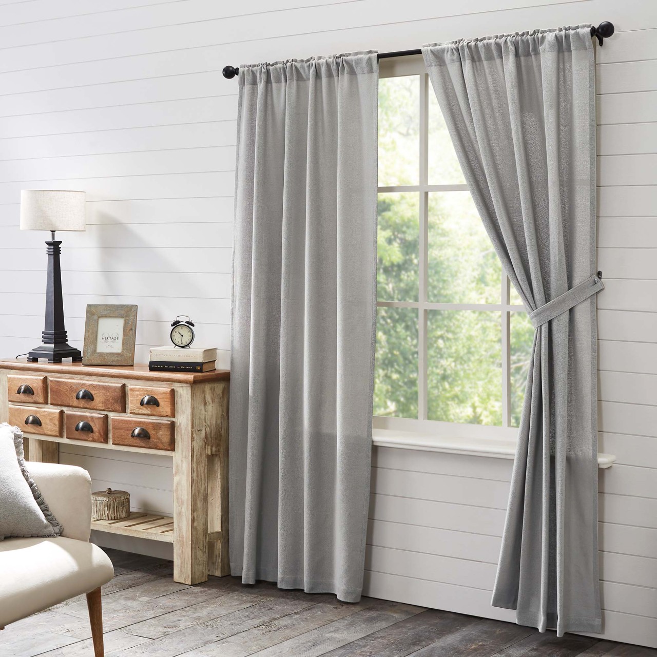 Burlap Dove Grey Panels - Thumbnail 4