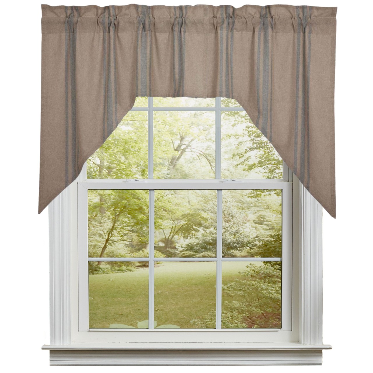 Grain Sack Blue Swags