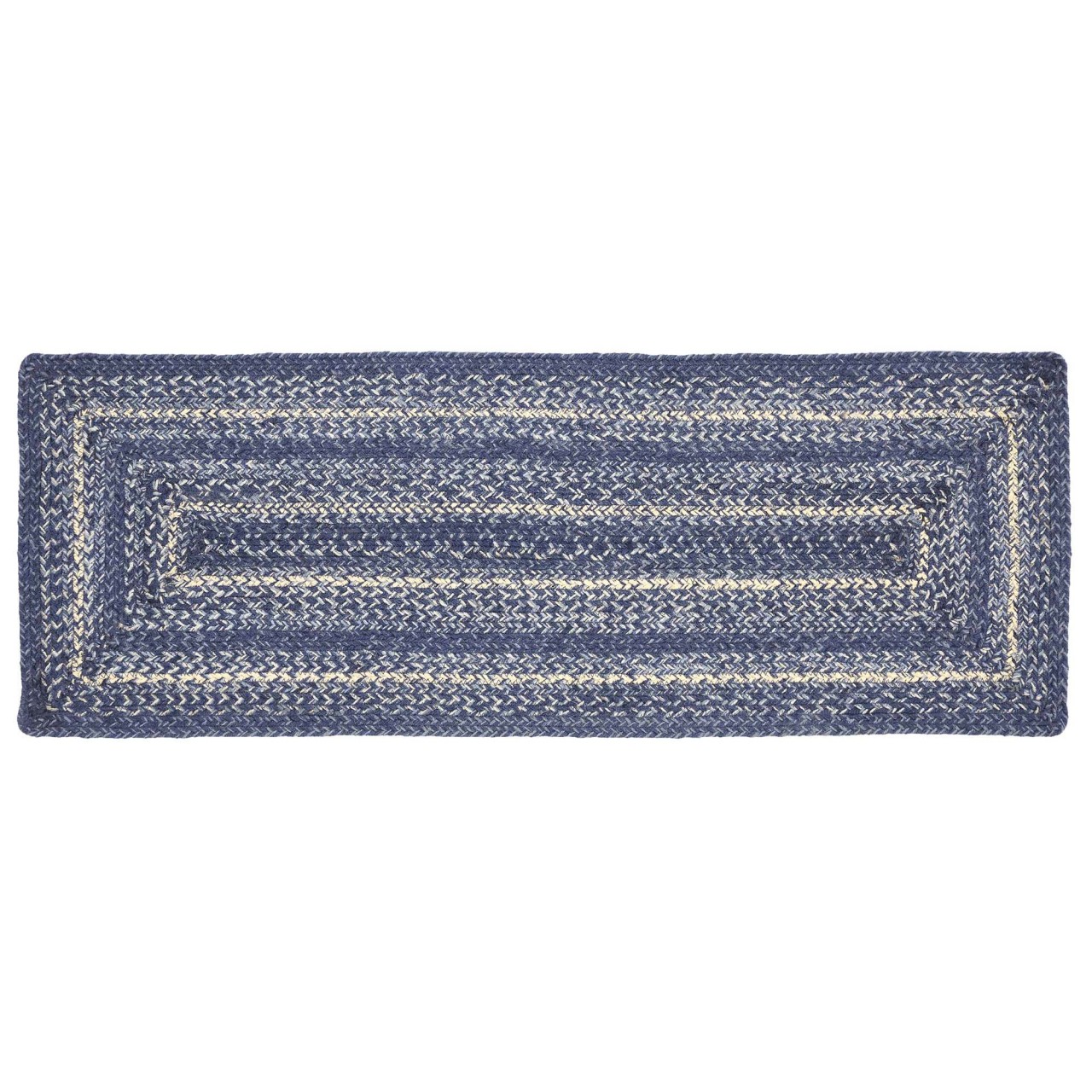 Great Falls Blue Jute Table Runner - Oval - Thumbnail 3