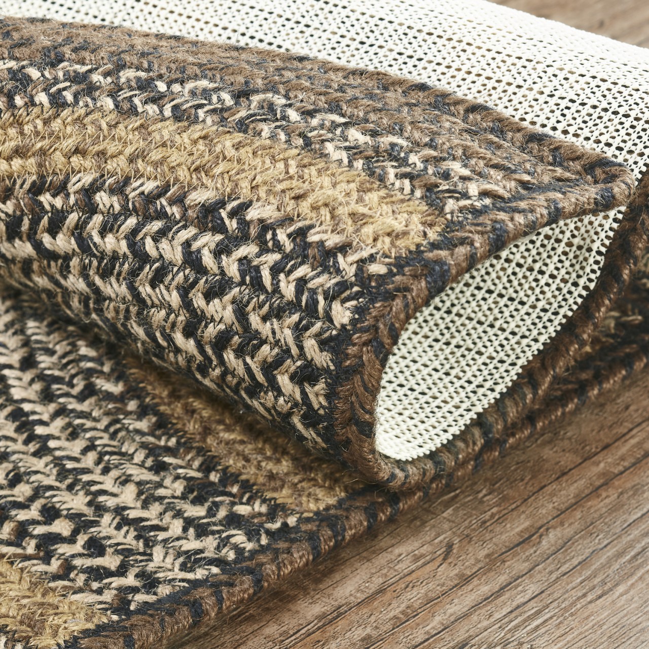 Espresso Jute Half Circle Rug - Country Village Shoppe