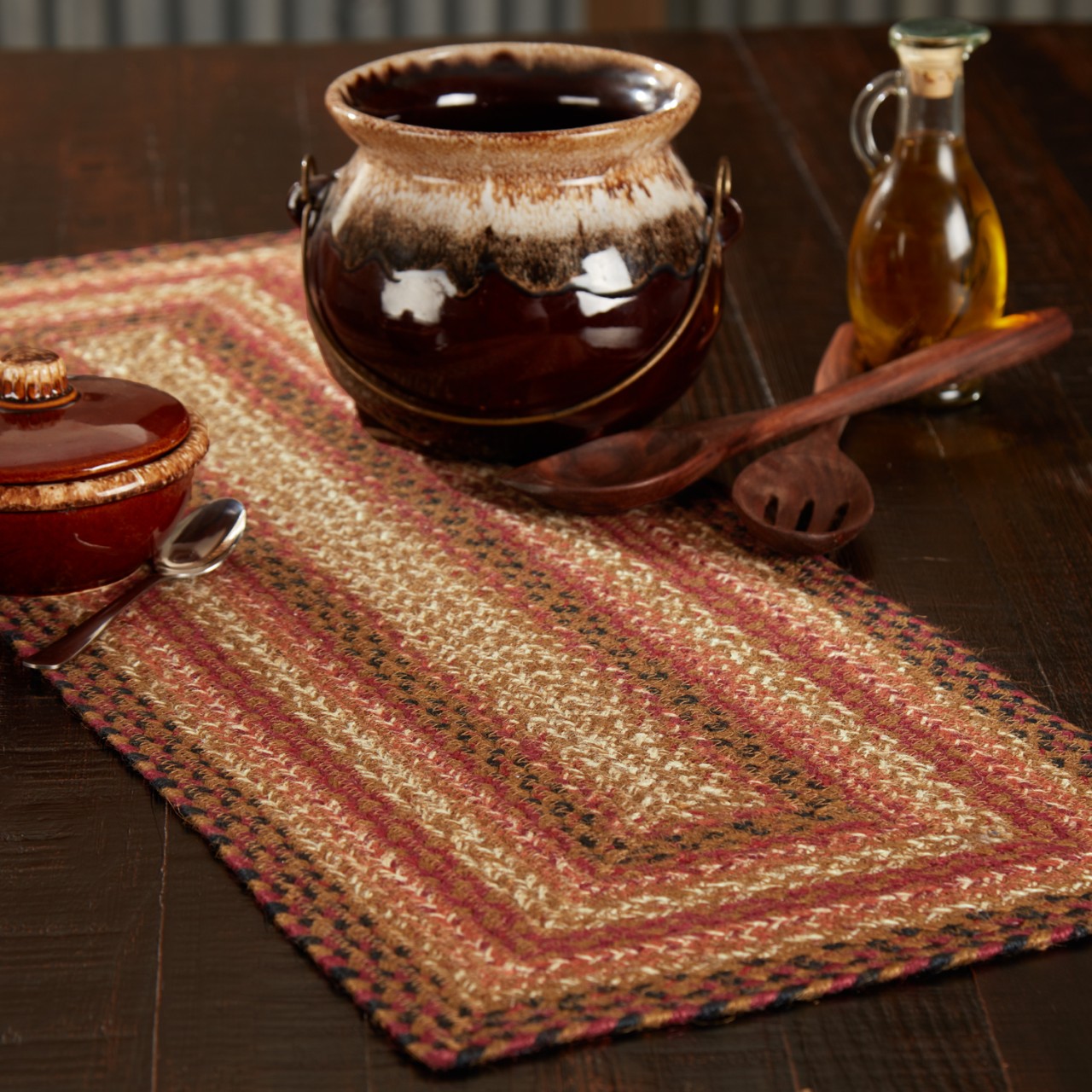 Ginger Spice Jute Table Runner - Rectangle - Thumbnail 2