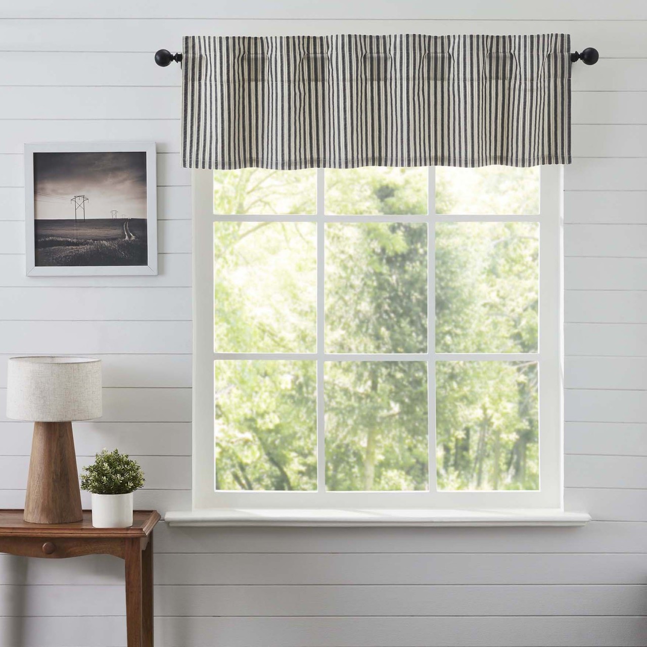 Ashmont Ticking Stripe Valance - 60x16 - Thumbnail 2