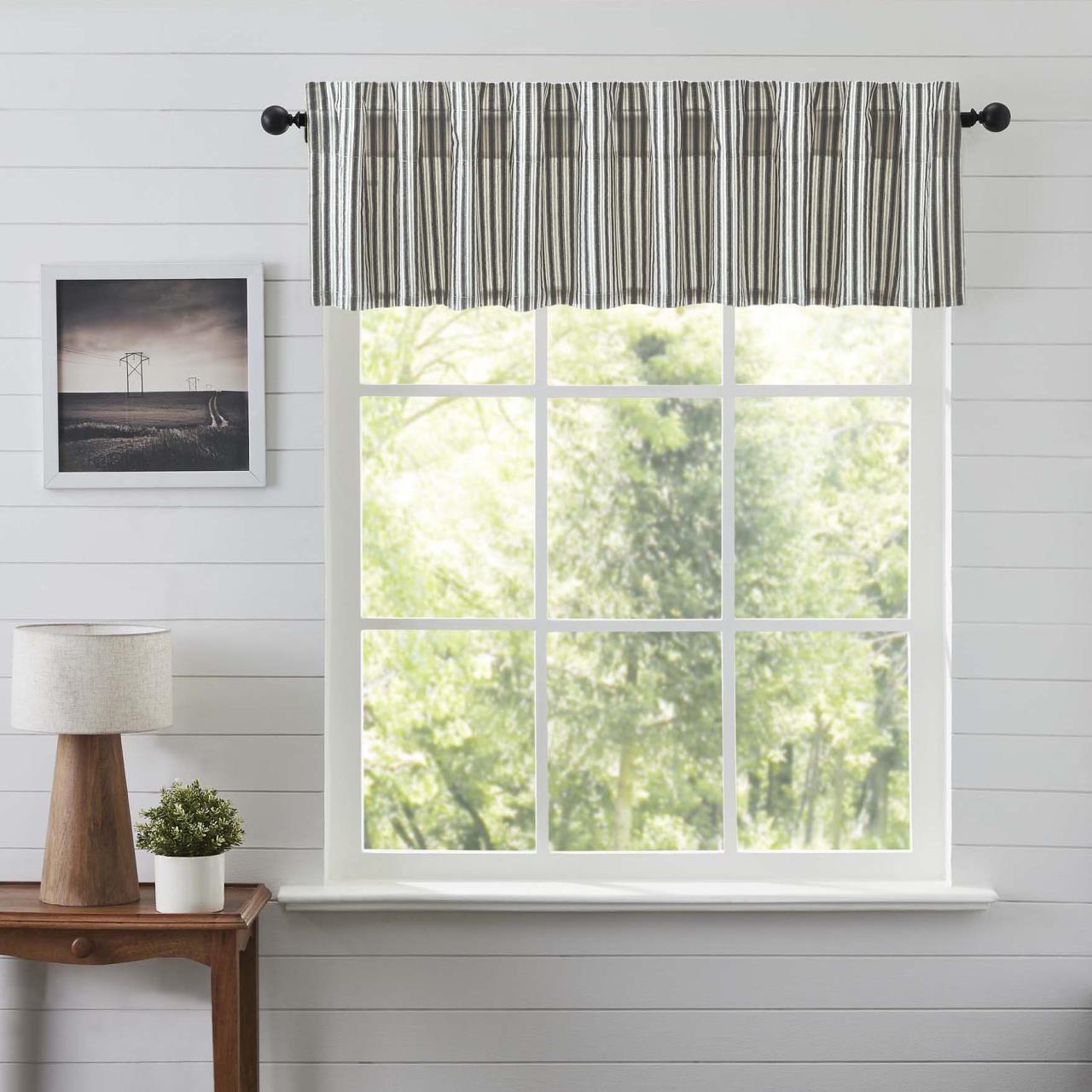 Ashmont Ticking Stripe Valance - 60x16 - Thumbnail 3
